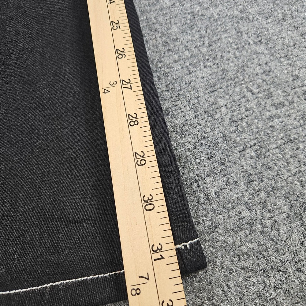 Honey Peach Black Contrast Stitch Cargo Pants Wide Leg High Rise Large - Picture 4 of 11